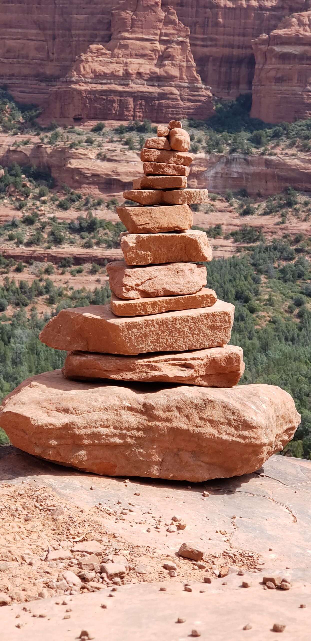 sedona, pillar, rock formation, hiking